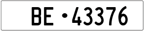 Trailer License Plate